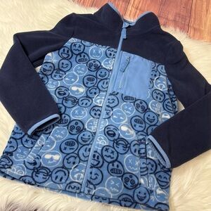 Jumping Beans Blue Zip Up Fleece Jacket - Boys Size 8